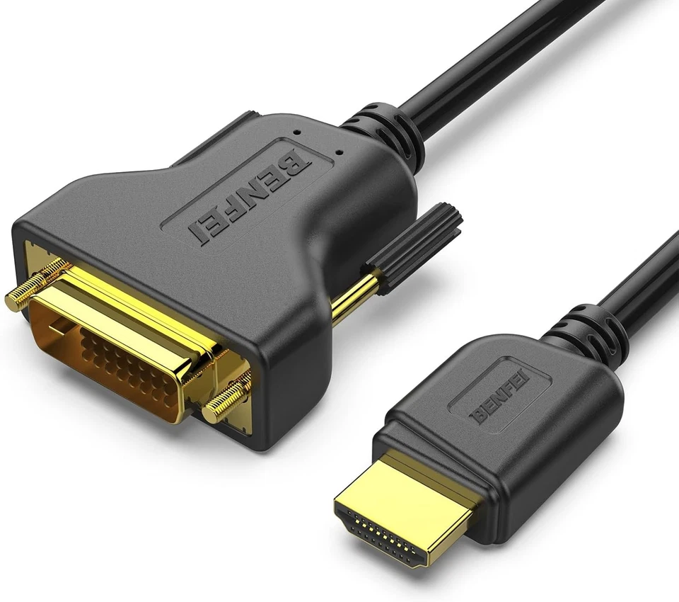 BENFEI HDMI auf DVI 1.8 Meter Kabel mit 1080P High Speed Adapter für Apple - Bild 1 von 1