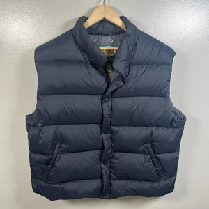 Cabela's Goose Down Vest Mens Size XL Gray Nylon Puffer Outdoor Hiking Camping - Picture 1 of 9