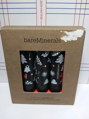 Trío de lápiz labial suavizante bareMinerals Mineralist Hydra tamaño completo 3,6 g cada uno nuevo en caja Foto 1 de 4