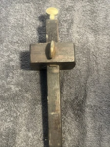 Vtg Stanley Brass & Wood Mortise No 77 Marking Gauge - Picture 1 of 6