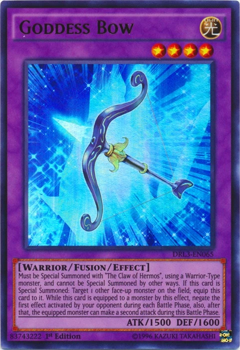 Goddess Bow - DRL3-EN065 - Ultra Rare - 1st Edition Near Mint Dragon's Of Legend - Image 1 of 1