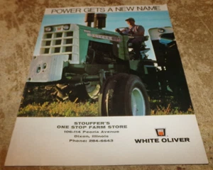 1970 white oliver power gets a new name tractors brochure in good shape used - Zdjęcie 1 z 2