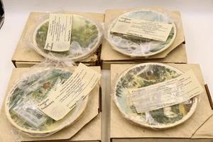 Currier & Ives 1987 American Farm Scenes Set 4 Teller Echtheitszertifikat verpackt - Bild 1 von 14