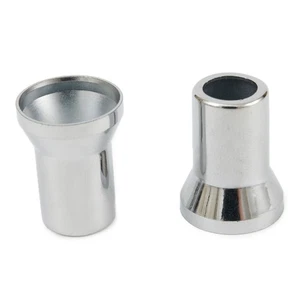 12* Chrome Tire/Wheel Stem Valve ForCaps Hex With Sleeve Covers Car Truck Bike - Picture 1 of 12