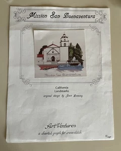 Art Ventures California Landmarks MISSION SAN BUENAVENTURA Cross Stitch Pattern - Picture 1 of 1