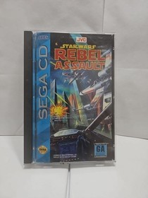 Star Wars Rebel Assault Sega CD 1993 CIB Complete Case Manual Reg Card