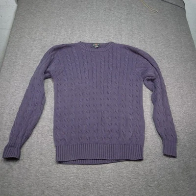 Suéter mediano vintage J.Crew azul tejido con cable vintage barquero clásico informal Foto 1 de 4