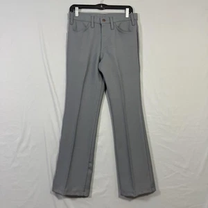 Vintage Levis 517 Hose Herren 30x32 grau Polyester Made in USA Workwear 70er 80er - Bild 1 von 12
