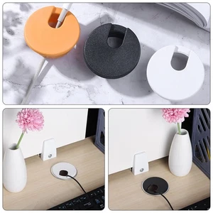 Office Wire Hole Cover Line Box Desk Table Cable Fastener Computer Grommet - Afbeelding 1 van 14