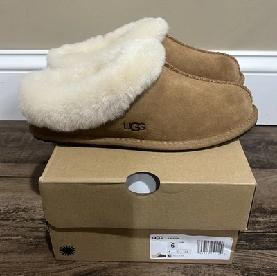 Chinelo Moraene CHE Castanho Feminino UGG Tamanho 6 Novo Na Caixa - Imagem 1 de 4