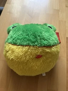 Frosch Kissen Plüsch Stoff Tier Ca 30cm Mit Etikett - Bild 1 von 5