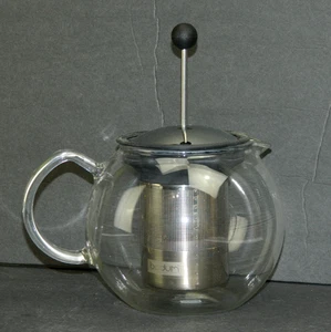 Bodum Assam 34oz Glass Teapot w/ Stainless Steel Filter Press #1801 - Picture 1 of 6