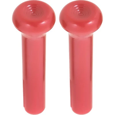 1968-91 GM; Maçanetas de Fechadura de Porta; Interior Padrão; Design Suave; Vermelho; Par - Imagem 1 de 4