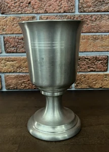Nantucket Pewter 7 1/4" Goblet - Medieval Style Collectible Drinkware Decor - Picture 1 of 5