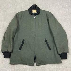 Vintage 50s Lakeland Clicker Wool Pharaoh Jacket Car Club Coat Size 44 Talon 60s - Picture 1 of 11