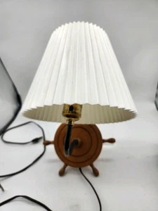 Aplique decorativo de pared náutico rueda barco barco barco madera vintage  - Imagen 1 de 3