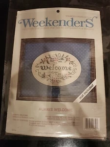 Kit de punto de cruz estampado Weekenders Always Welcome #02774  - Imagen 1 de 8