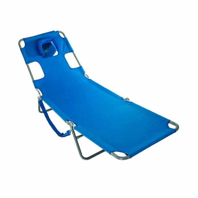 Ostrich CHS-1002B Portable Poolside Beach Chair - Blue