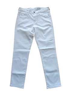 Jeans AG Adriano Goldschmied Prima Crop gamba sigaretta bianco donna taglia 28 R - Foto 1 di 10