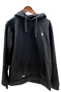 U.S. POLO ASSN. Men's Popover Mask Hoodie Black - Picture 1 of 2