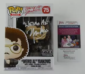 Funko Pop 75 firmado por Weird Al Yankovic Weird Al Yankovic autografiado certificado de autenticidad JSA - Imagen 1 de 8