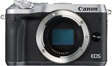 [ Casi Mint ] Canon EOS M6 24.2MP Cuerpo de Cámara Plateado (N436)