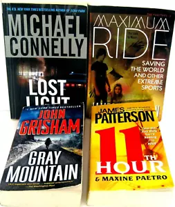 Lot of 4 Thriller Mystery Paperback Books M Connelly, J Patterson, J Grisham - Imagen 1 de 2