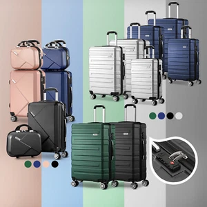 Mazam 1/2/3PCS Luggage Suitcase Trolley Set Travel TSA Lock Storage Hard Case - Picture 1 of 130