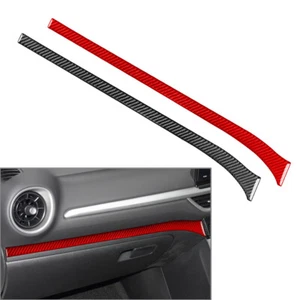 Carbon Fiber Co-pilot Dashboard Panel Trim Strip For Kia Forte Cerato K3 2019-23 - Foto 1 di 18
