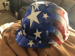 MSA Hard Hat - Stars & Stripes - Excellent Condition, Barely Worn - Picture 1 of 6