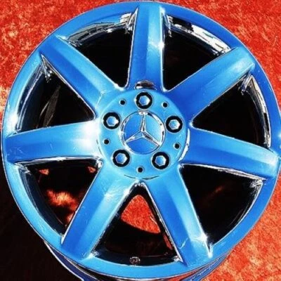 SET OF 4 CHROME 17" MERCEDES BENZ SL500 SL550 SL600 OEM WHEELS RIMS 65278 - Image 1 of 4