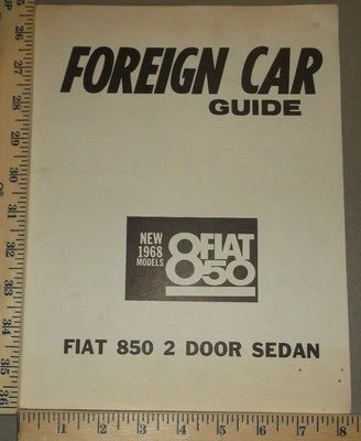 Fiat 850 1968 carpeta de folletos Foto 1 de 2