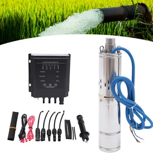 Pompa acqua solare DC 36V 400W pozzo profondo pompa sommergibile solare regolatore MPPT - Foto 1 di 11