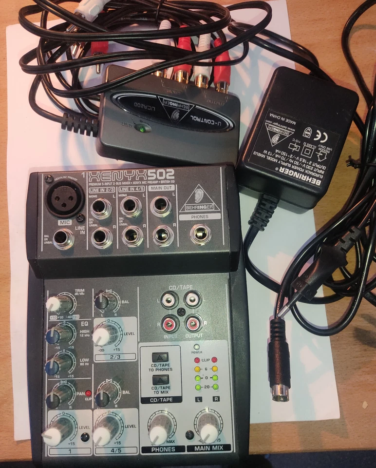Behringer Xenyx502 inkl Netzteil + USB Interface - Bild 1 von 1