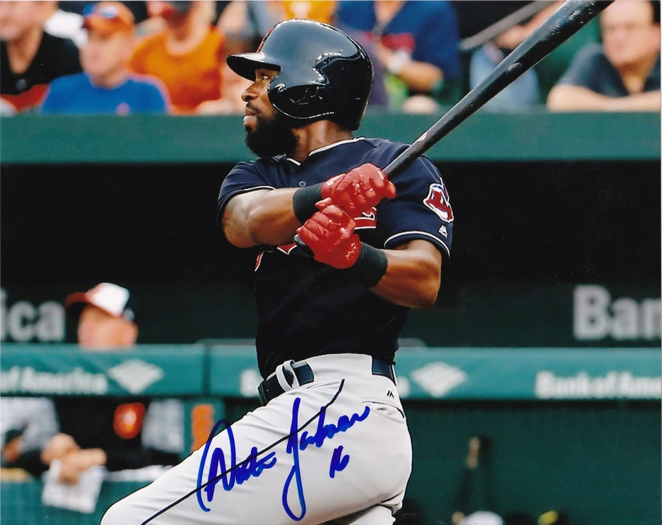 AUSTIN JACKSON  CLEVELAND INDIANS    ACTION SIGNED 8x10 — 第 1/1 张图片