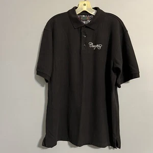 Coogi Men Shirt Silver Embroidered Sz L - Picture 1 of 9