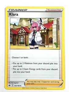 Klara 145/198 Uncommon Chilling Reign Pokemon Pack Fresh - Picture 1 of 4