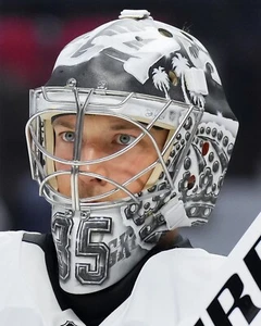 Máscara de cerca Darcy Kueemper Los Angeles Kings 8x10 NHL foto de hockey - Imagen 1 de 1