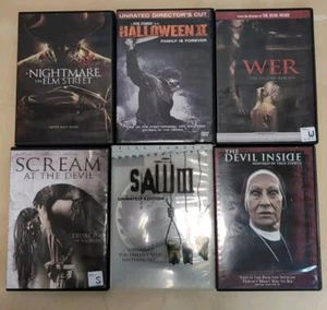 6 DVD Horror Thriller Scary Movie Lot Halloween Slasher - Picture 1 of 7