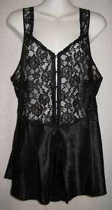 VINTAGE MEDIUM DAMEN TEDDY SCHWARZ SPITZE Made Philipines - Bild 1 von 1