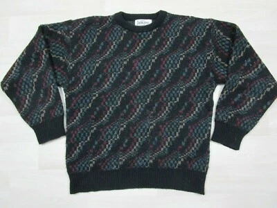 Vintage Jantzen USA Wool Blend Patterned Grandpa Sweater Size (M) EUC AOP  - Image 1 of 4