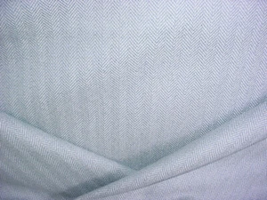 1-1/8Y Holland and Sherry 31375 Sky Birch Wool Herringbone Upholstery Fabric - Picture 1 of 4