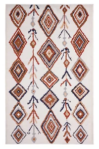 Moroccan Diamond - 5'x 8', Ivory, Geometric, Transitional Area Rug - 503 - Picture 1 of 10