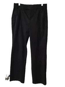 Gloria Vanderbilt Black Comfort Waist Straight Leg Chino Pants Size 6 - Picture 1 of 5