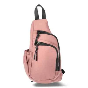 Athletic Works Women's Crossbody Sling Bag Chalky Brick - Picture 1 of 4