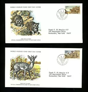 Postal History South West Africa FDC #391-393 SET OF 3 animals nature 1976 - Picture 1 of 2