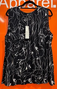 Esprit Floral Patterned Vest Top, Size UK 18, New With Tag, sf - Picture 1 of 2