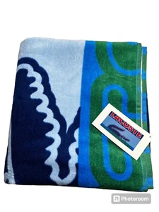 LACOSTE  Terry Beach Towel 100% Cotton 36X72.NWT - Picture 1 of 5