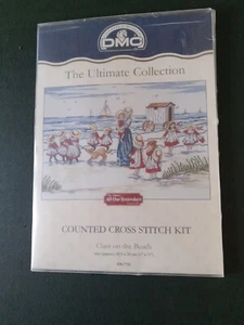 All Our Yesterdays Cross Stitch Kit, Class On The Beach,17x11 ins - Picture 1 of 2