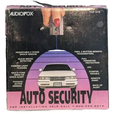 Audiovox Car Truck Security System TSP-575  Siren Voice Alert Light Flashing - Image 1 of 4